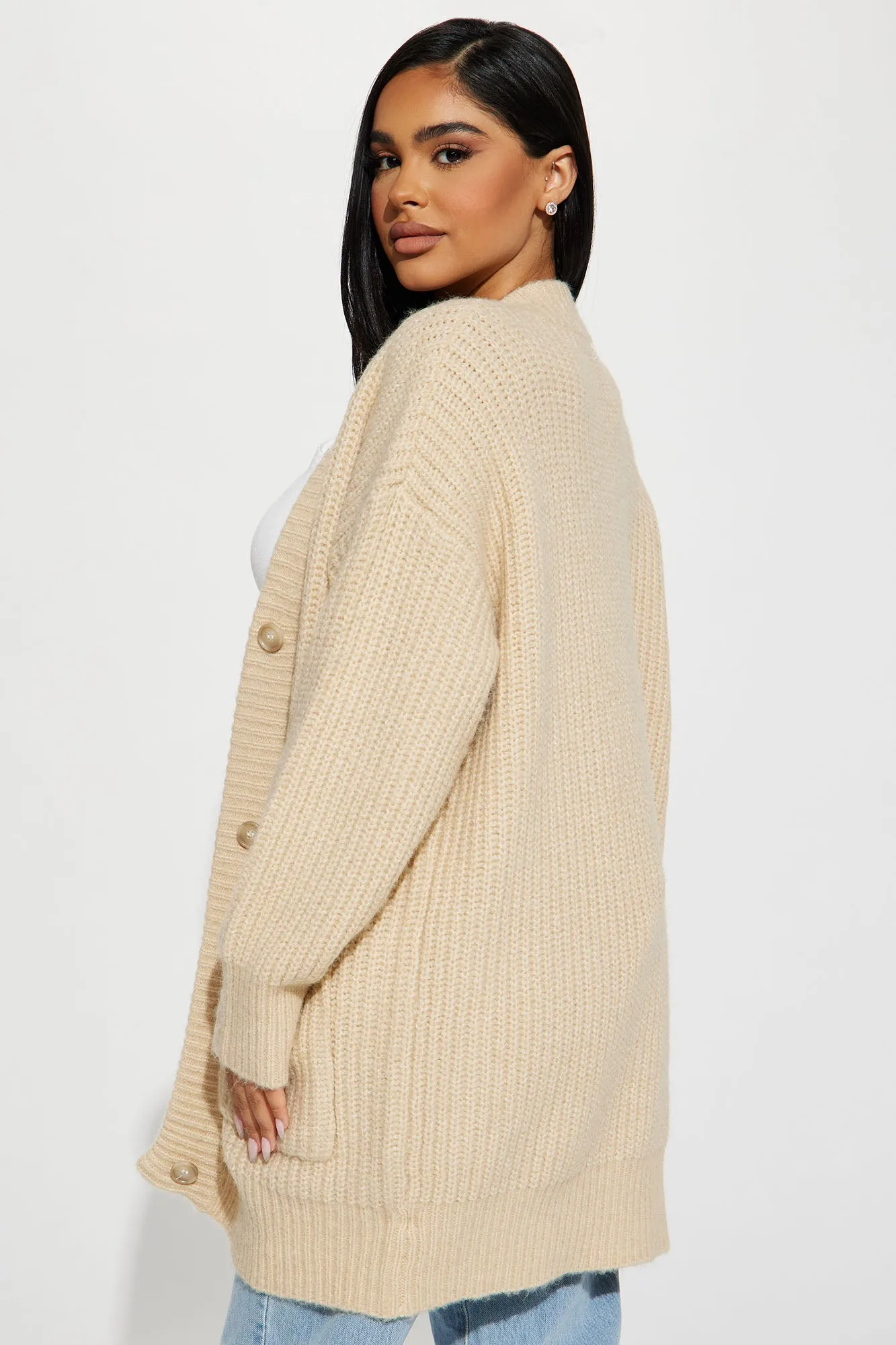 All Cozied Up Cardigan - Oatmeal