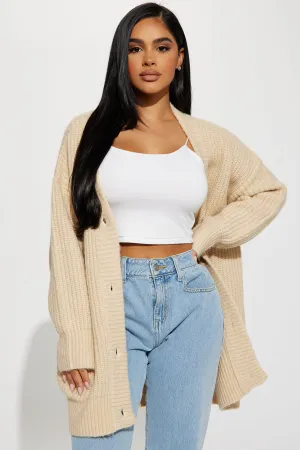 All Cozied Up Cardigan - Oatmeal