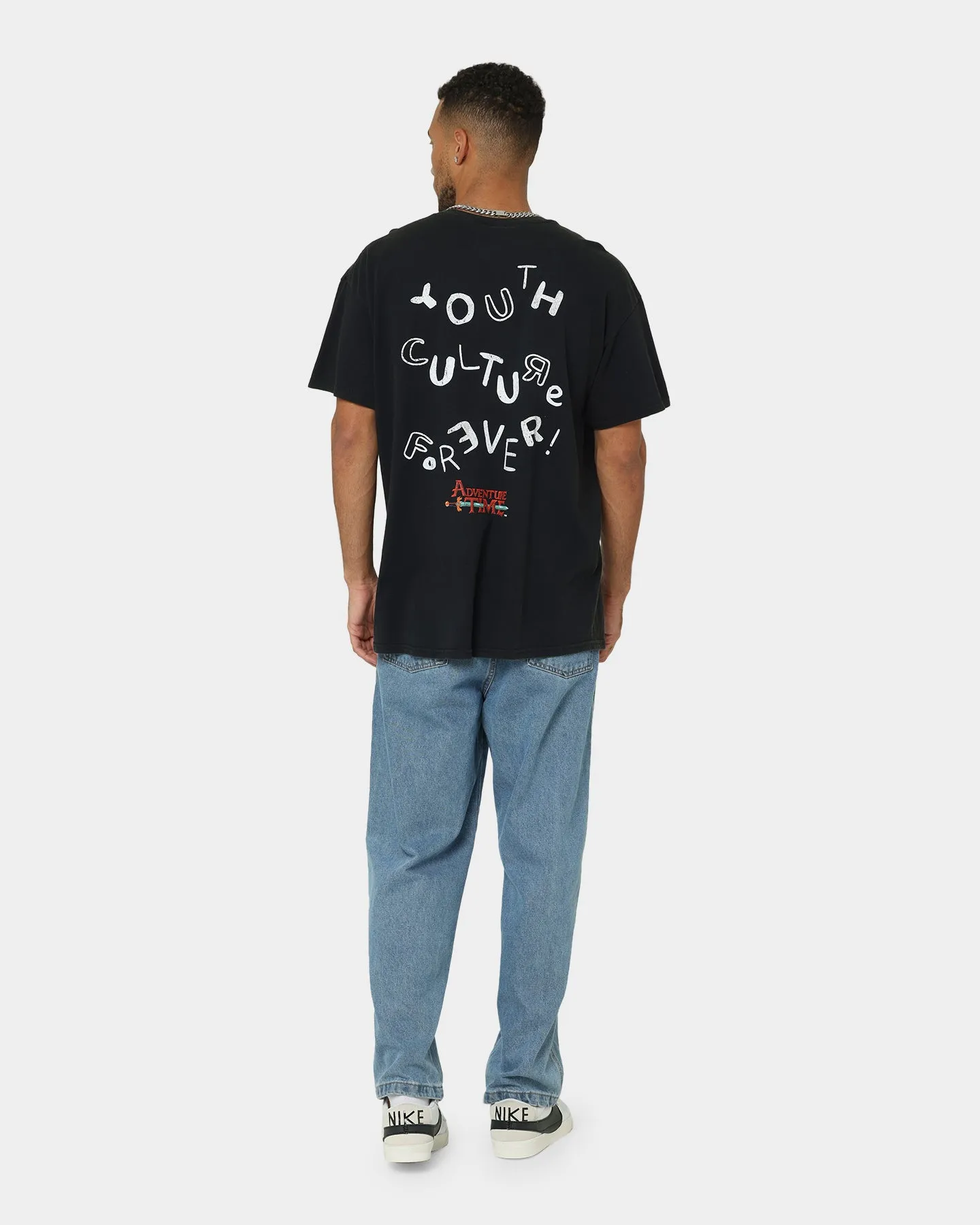 American Thrift X Adventure Time Finn The Human Vintage T-Shirt Black Wash