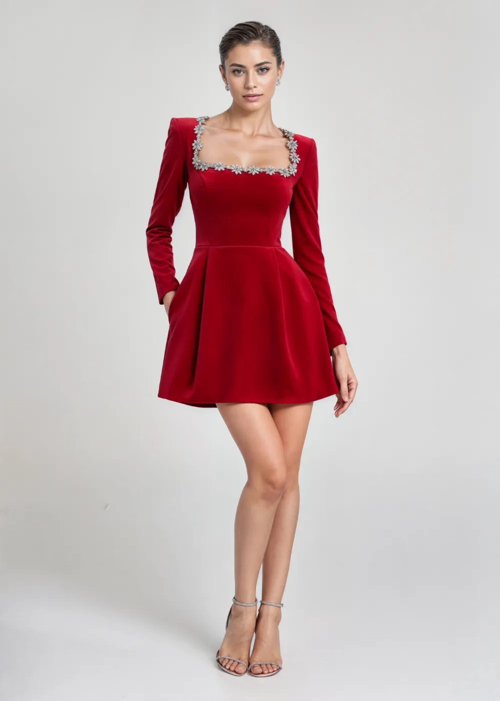 Antonella Velvet Mini Dress