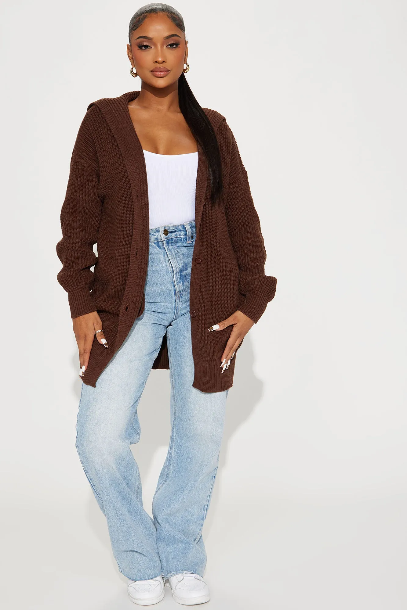 Aura Cardigan - Chocolate