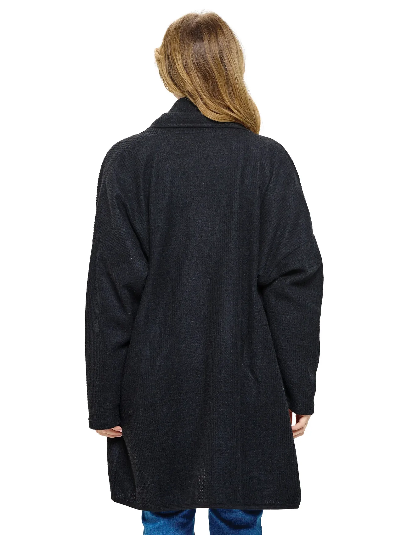 Cardigan - Stitched - Black