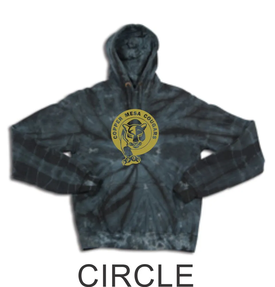 CME Black Tie Dye Hoodie- 4 Designs- Matte or Glitter