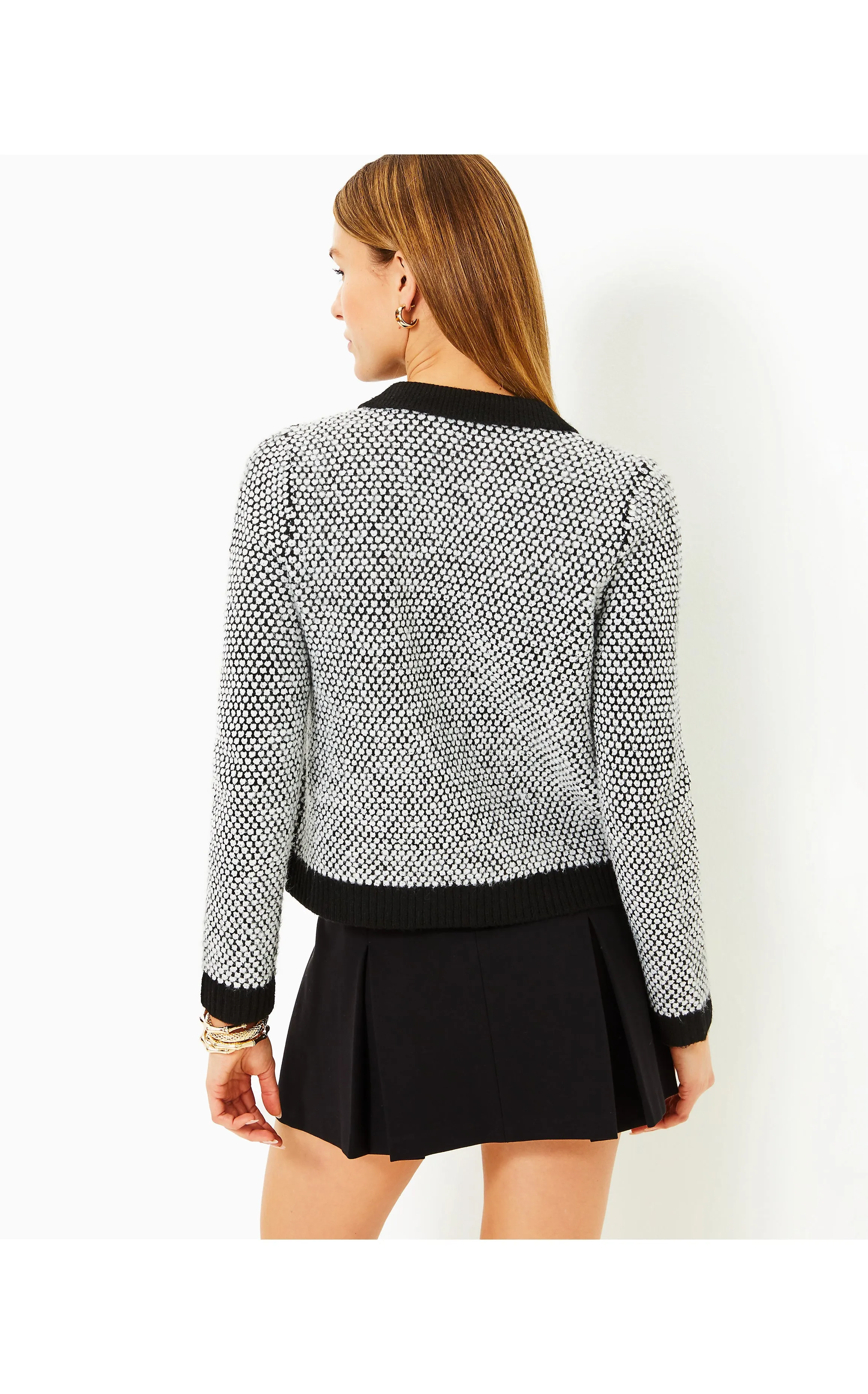 Cormac Sweater Black Safari Tweed