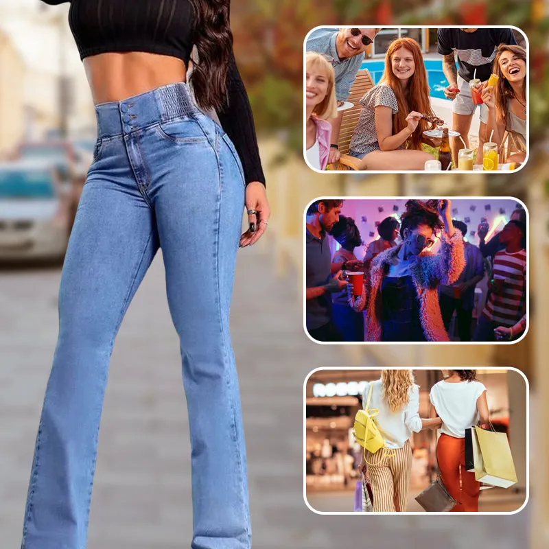 Dana | High-waisted stretch flared jeans