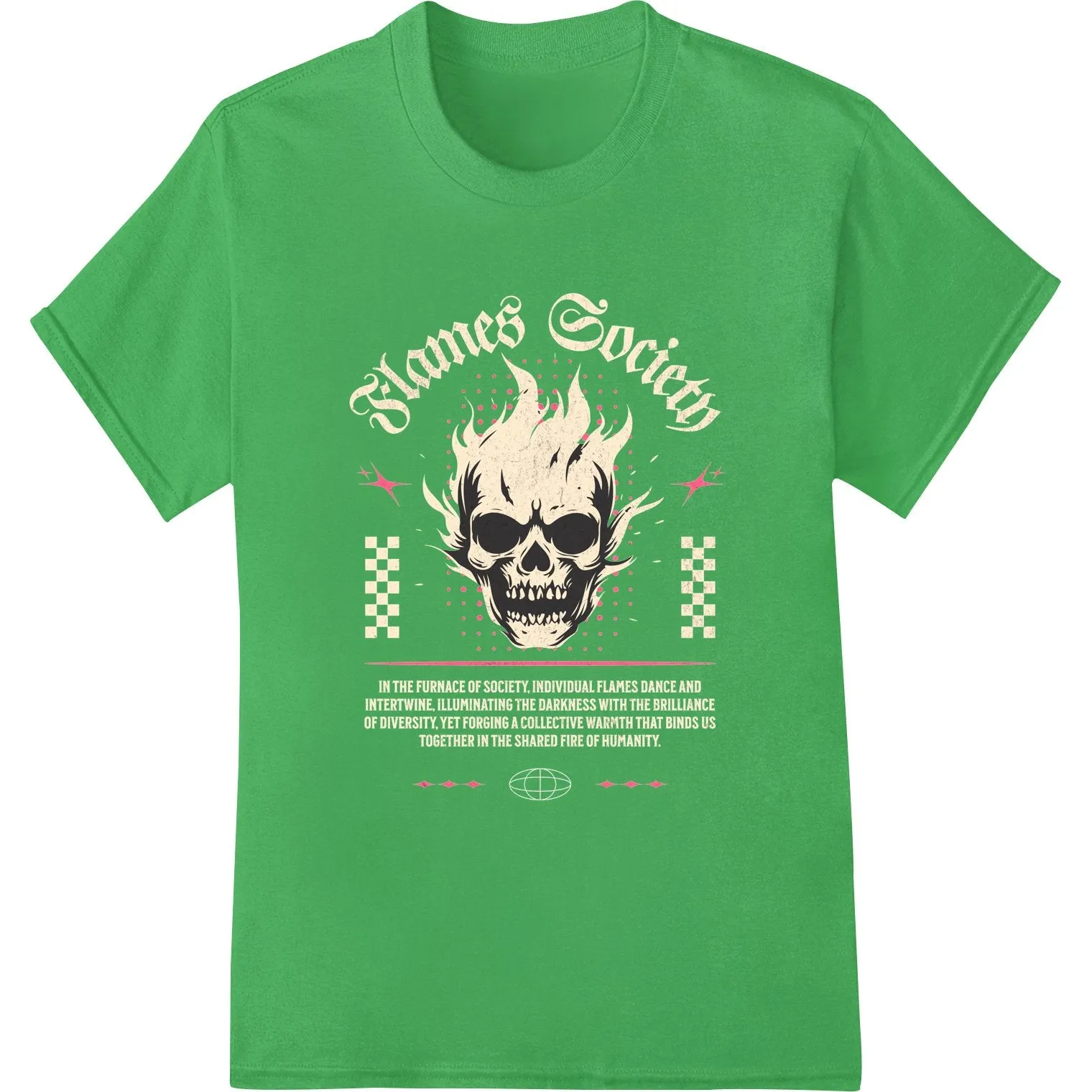 Edgy Skull Graphic Easter Heat Transfer - Super DTF Print