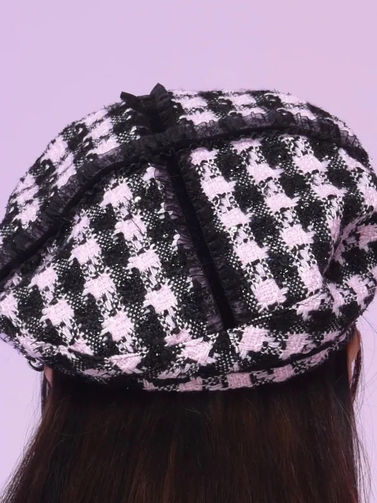 Evil Tooth my gyaru rock star tweed beret hat