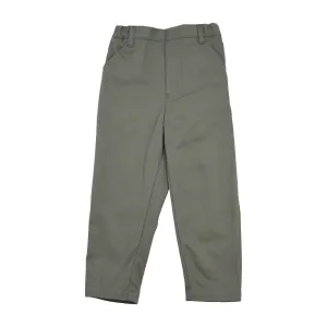 Faux Zip Pant | Metal Gray Twill (2 up to 6)