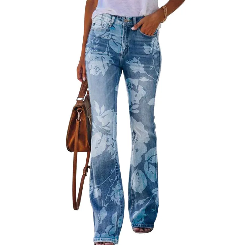 Flared jeans with 4 buttons