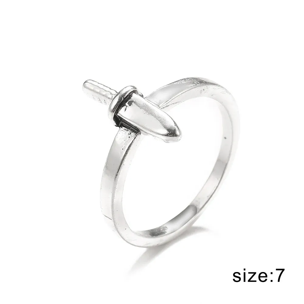 FNIO Vintage Punk Carved Eyes Mens Ring Finger Jewelry Hip Hop Rock Culture Ring Unisex Women Male Party Metal Rings Accessories