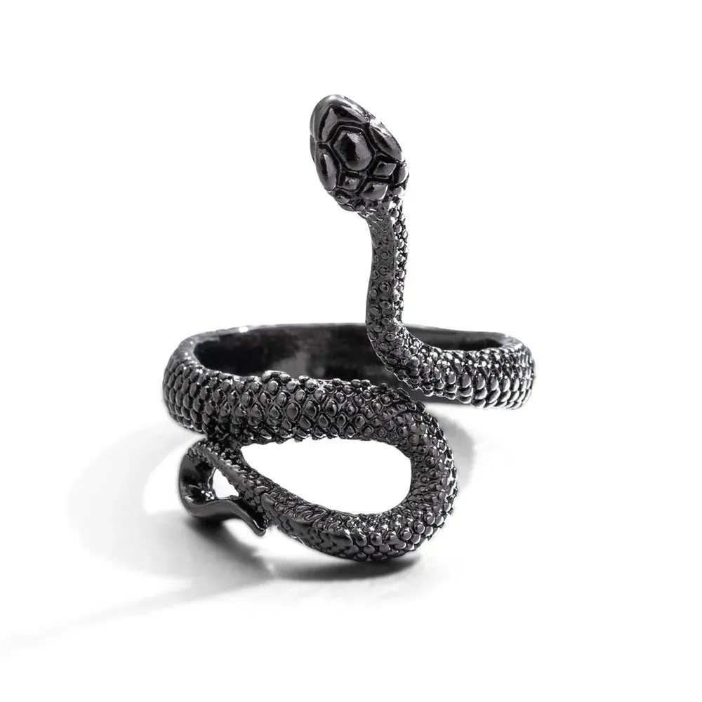 FNIO Vintage Punk Carved Eyes Mens Ring Finger Jewelry Hip Hop Rock Culture Ring Unisex Women Male Party Metal Rings Accessories