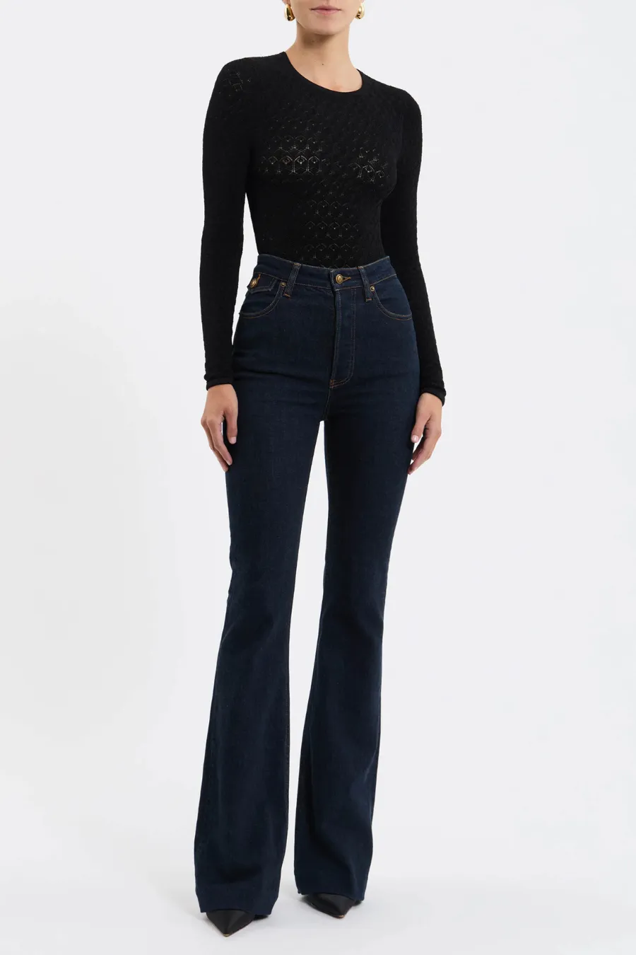 Gisele Flare Jean Dark Indigo