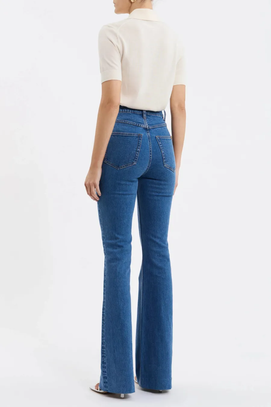 Gisele Flare Jean Mid Wash