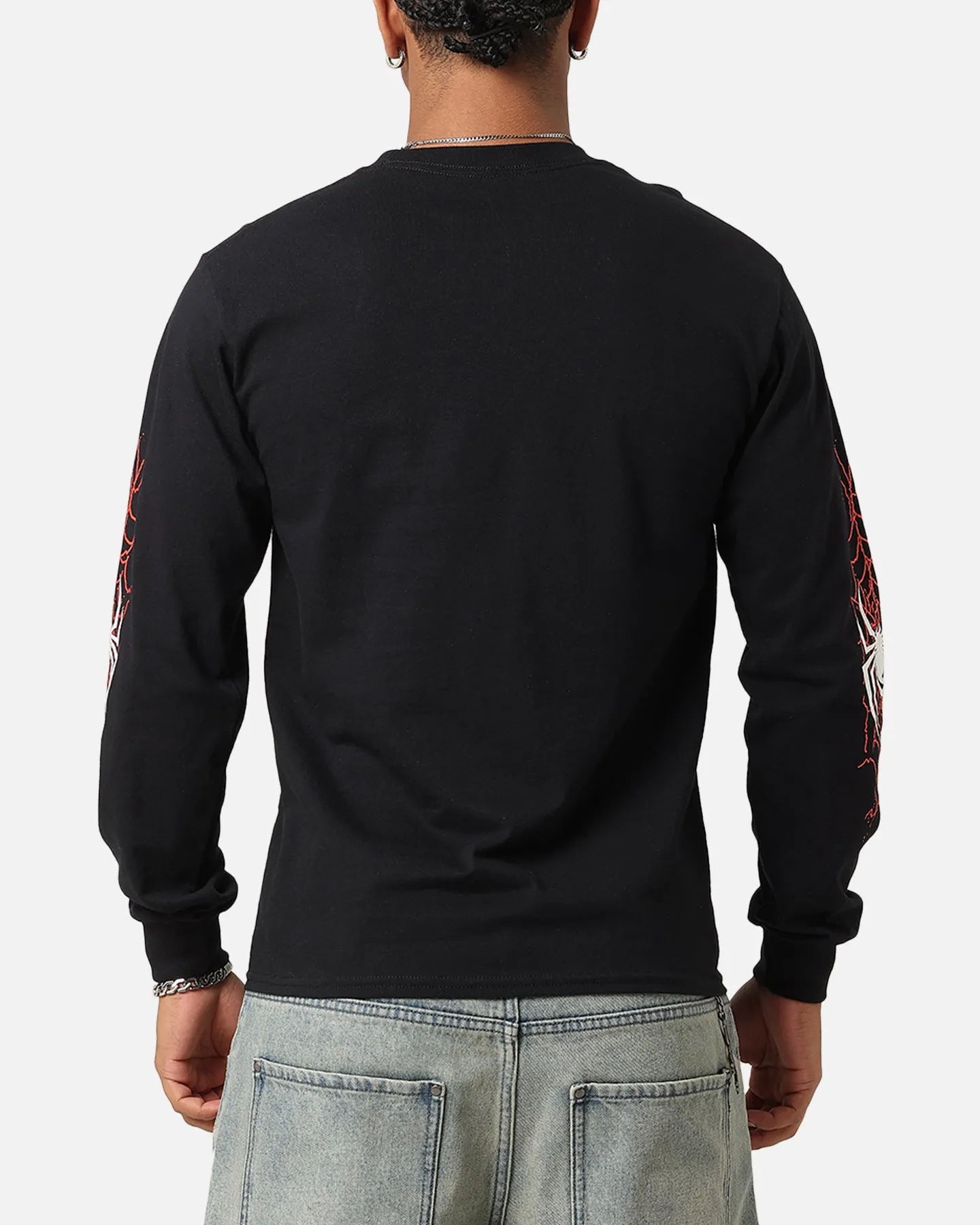Goat Crew Marvel Spider-Man Y2K Miles Long Sleeve T-Shirt Black