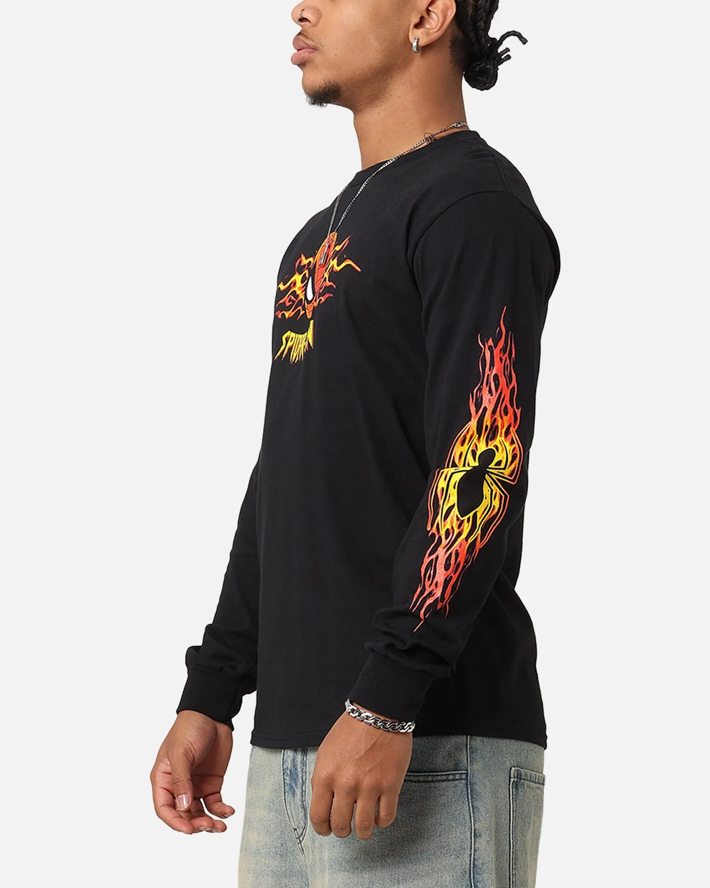 Goat Crew Marvel Spider-Man Y2K Spidey Long Sleeve T-Shirt Black