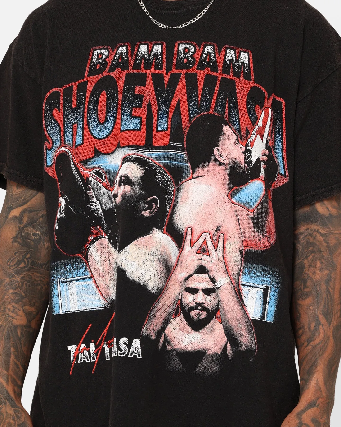 Goat Crew Tai Tuivasa Vintage T-Shirt Black Wash