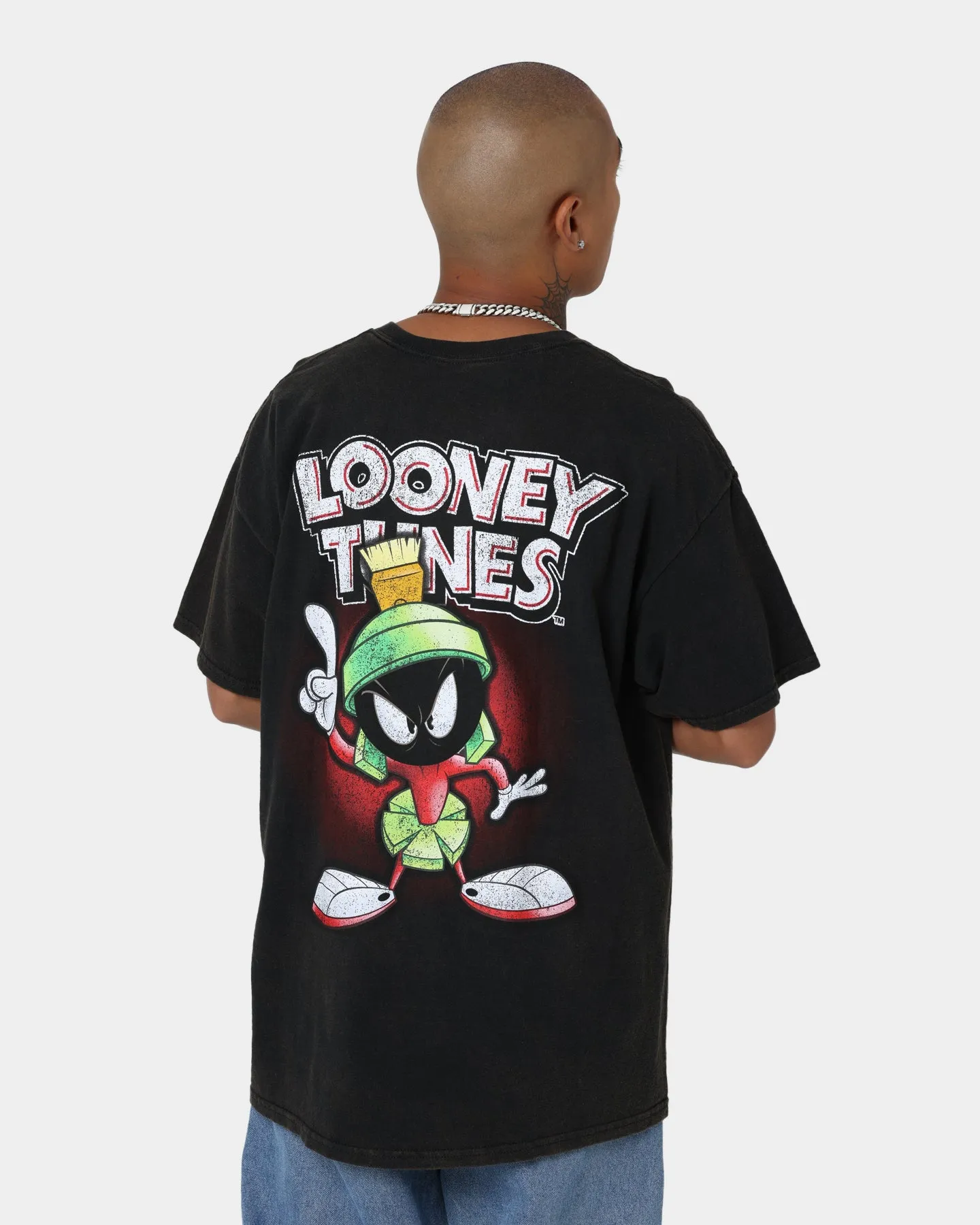 Goat Crew X Looney Tunes Marvin Vintage T-Shirt Black Wash