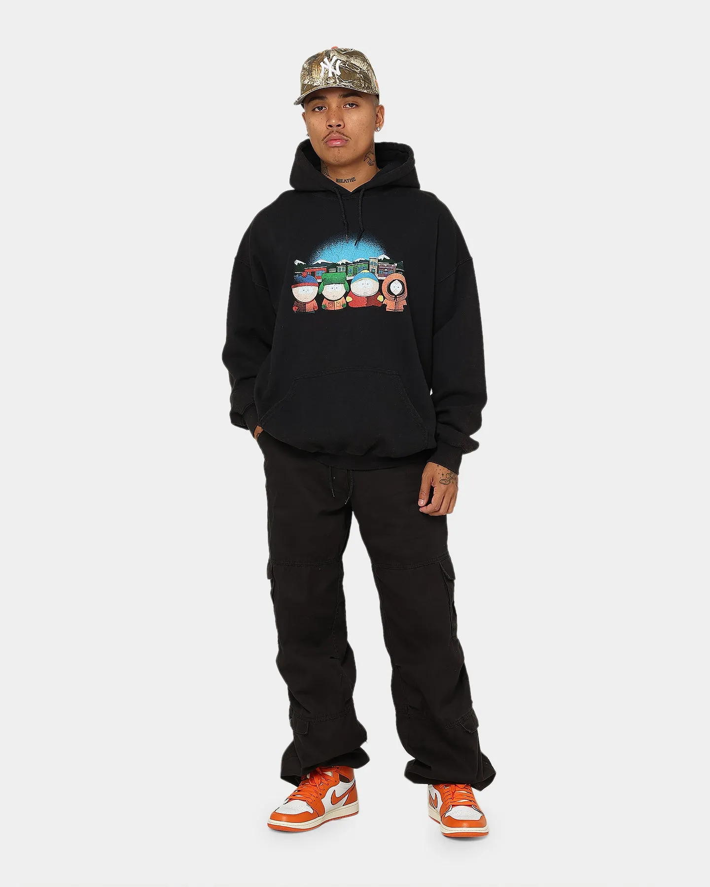 Goat Crew X South Park Group Vintage Hoodie Black Wash