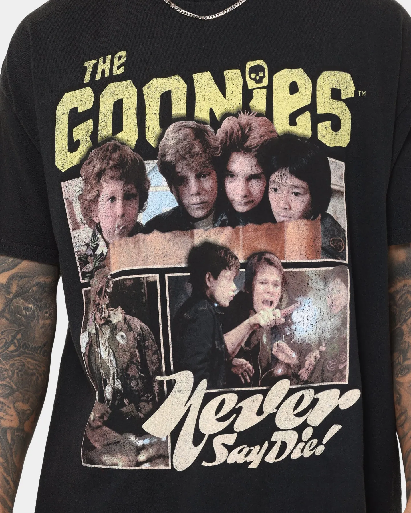 Goat Crew X The Goonies Goonies Vintage T-Shirt Washed Black
