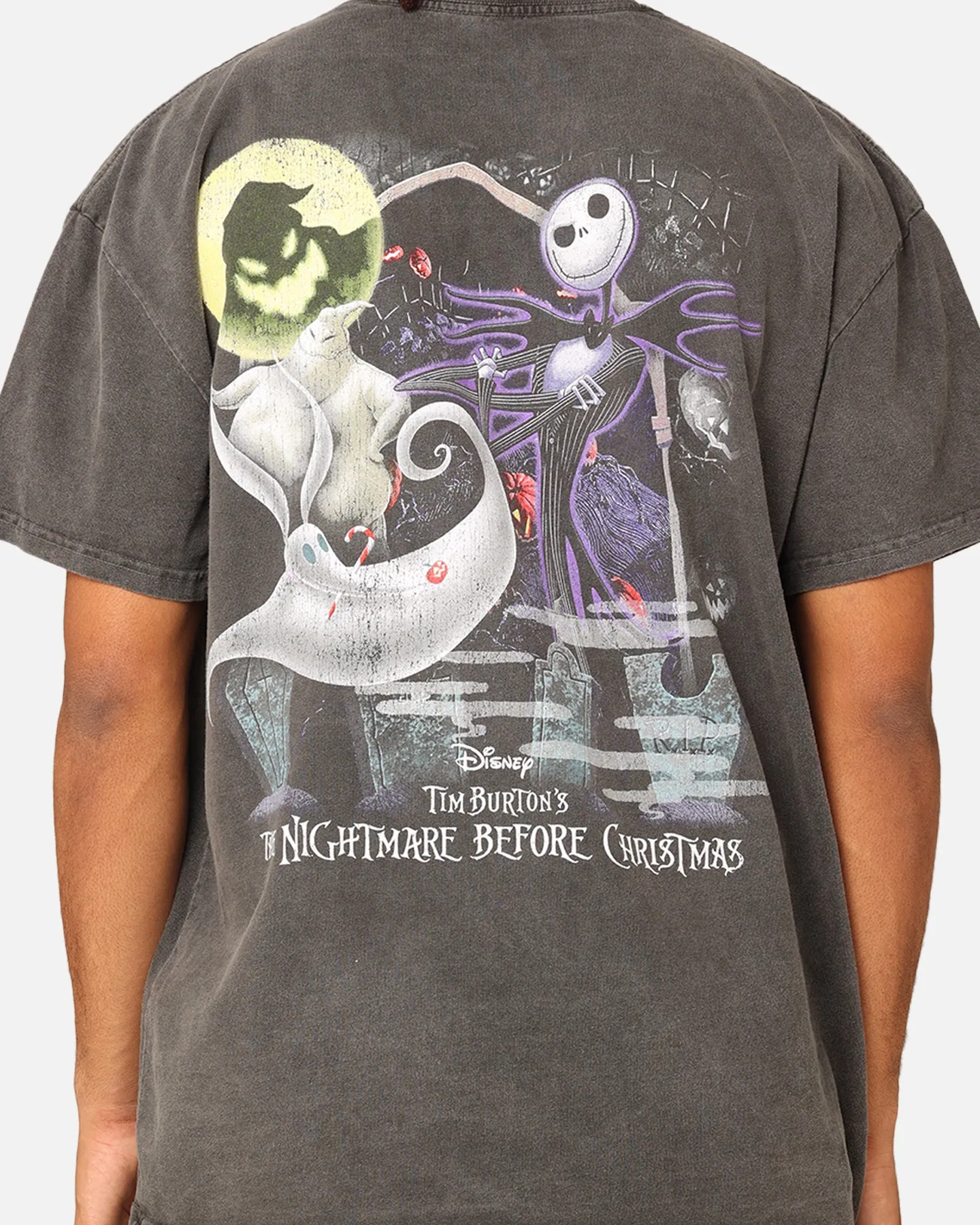 Goat Crew X The Nightmare Before Christmas Group Heavyweight Vintage T-Shirt Black Wash