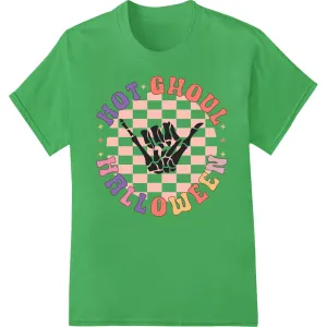 Hot Ghoul Halloween: Spooky Skeleton Rock On DTF Print