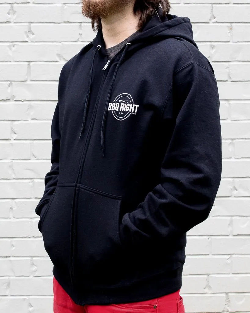 HowToBBQRight Black Full Zip Jacket