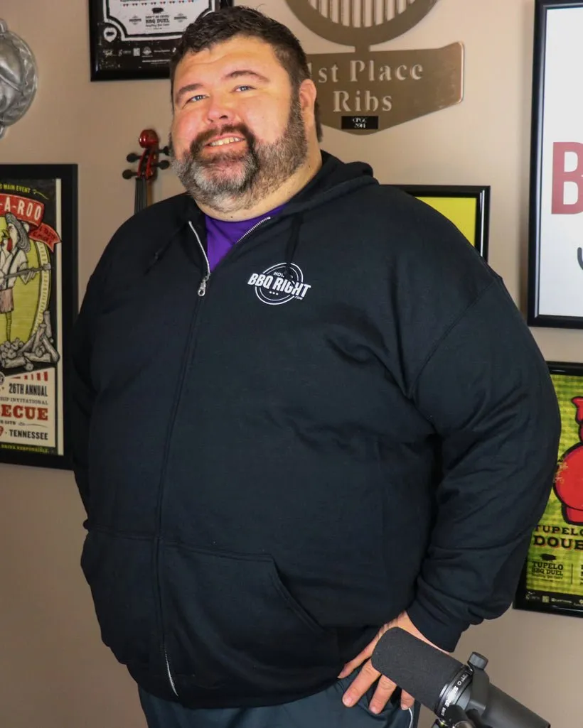 HowToBBQRight Black Full Zip Jacket