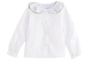 Iris Shirt | White with Mayberry Floral (5, 7, 8, 10)
