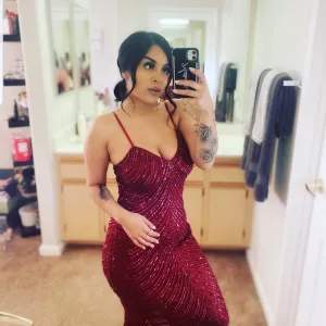 Lavish in Red Sequin Dress