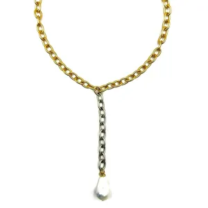 LJ Gretta 2Tone & Pearl Necklace