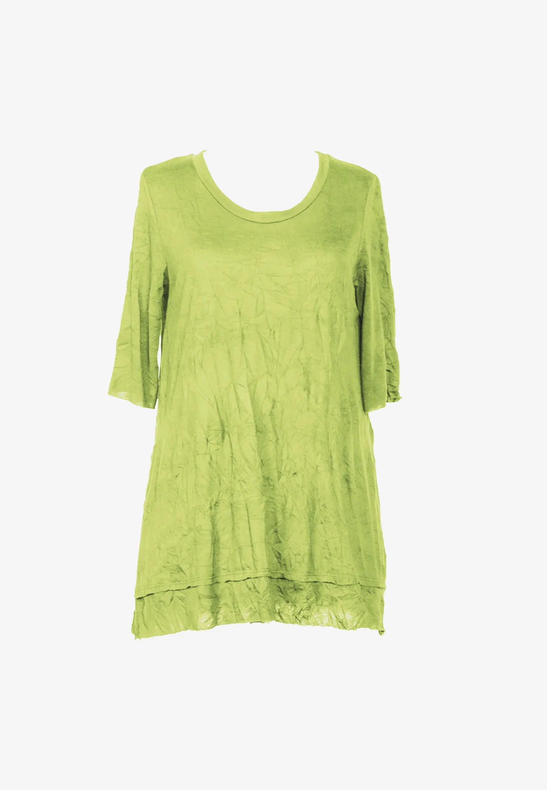 LUNA Wrinkled viscose jersey blouse