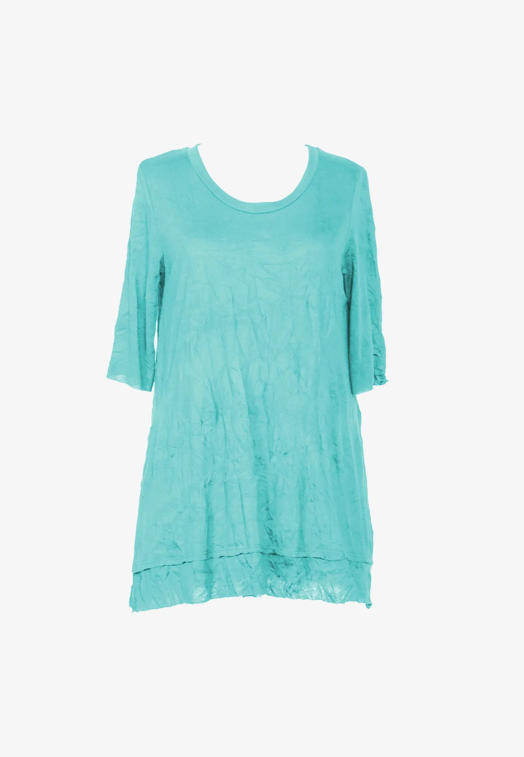 LUNA Wrinkled viscose jersey blouse