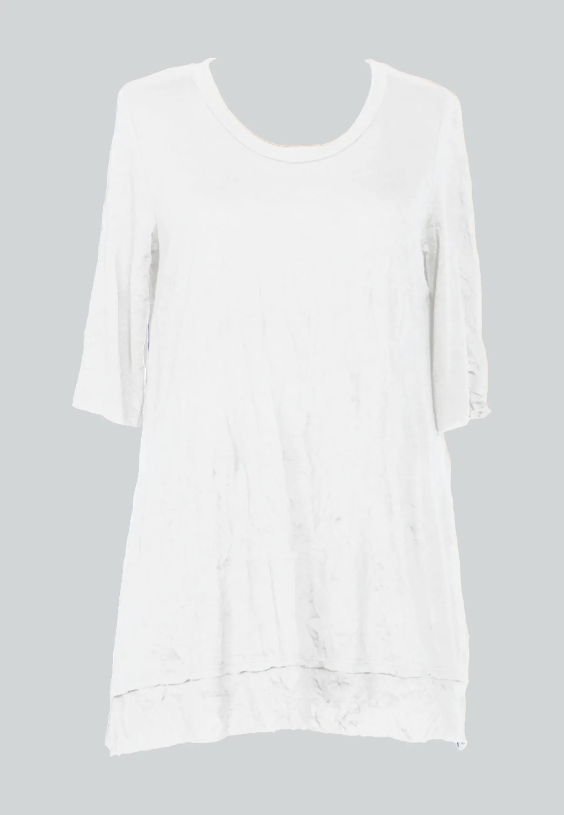 LUNA Wrinkled viscose jersey blouse