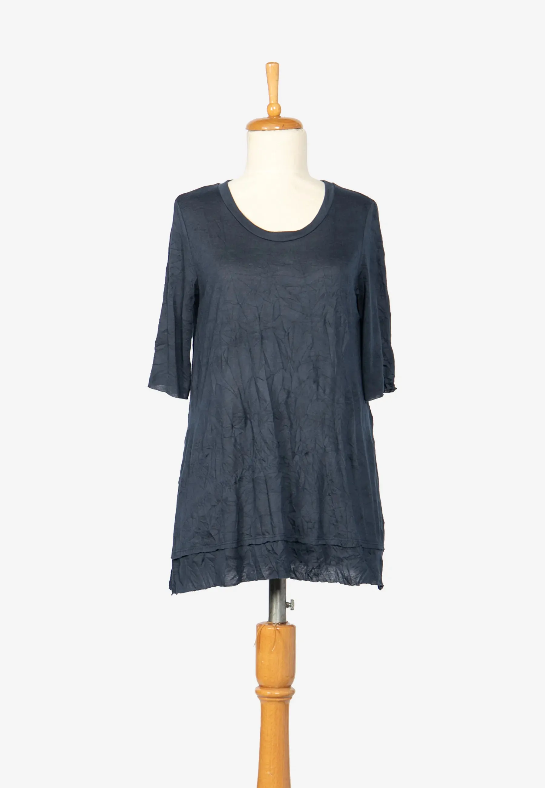 LUNA Wrinkled viscose jersey blouse