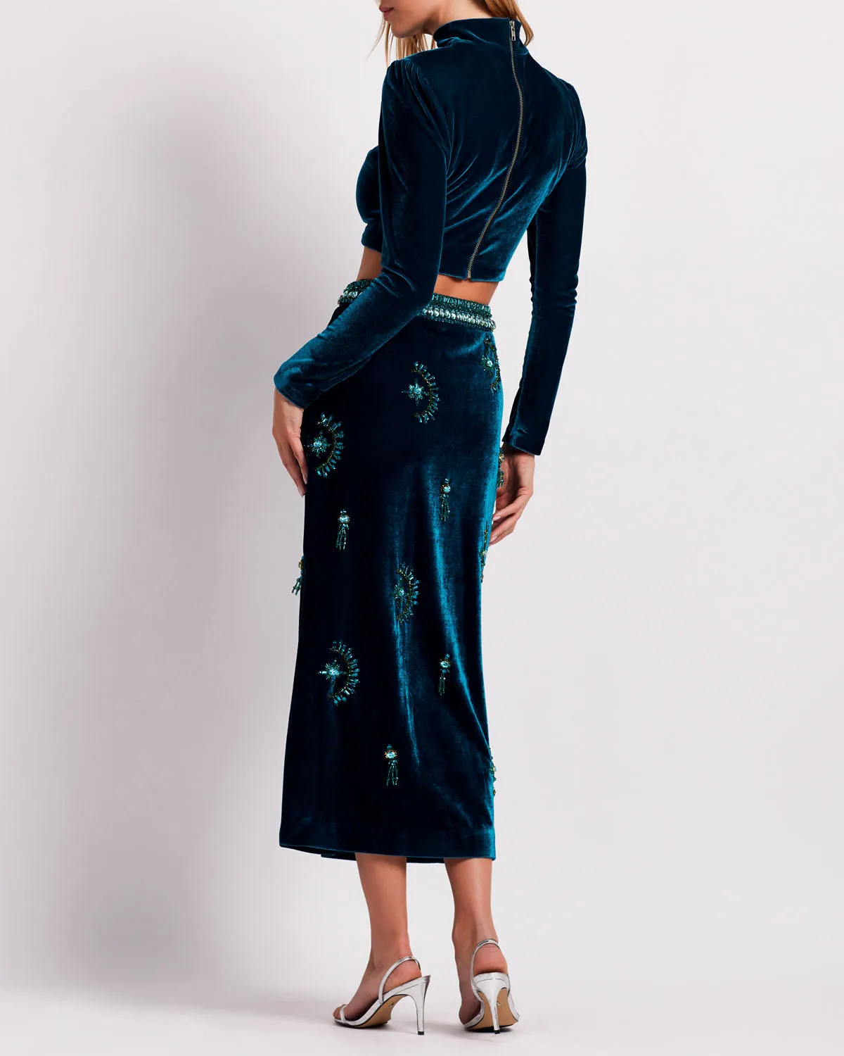 Luxe Velvet Cropped Top
