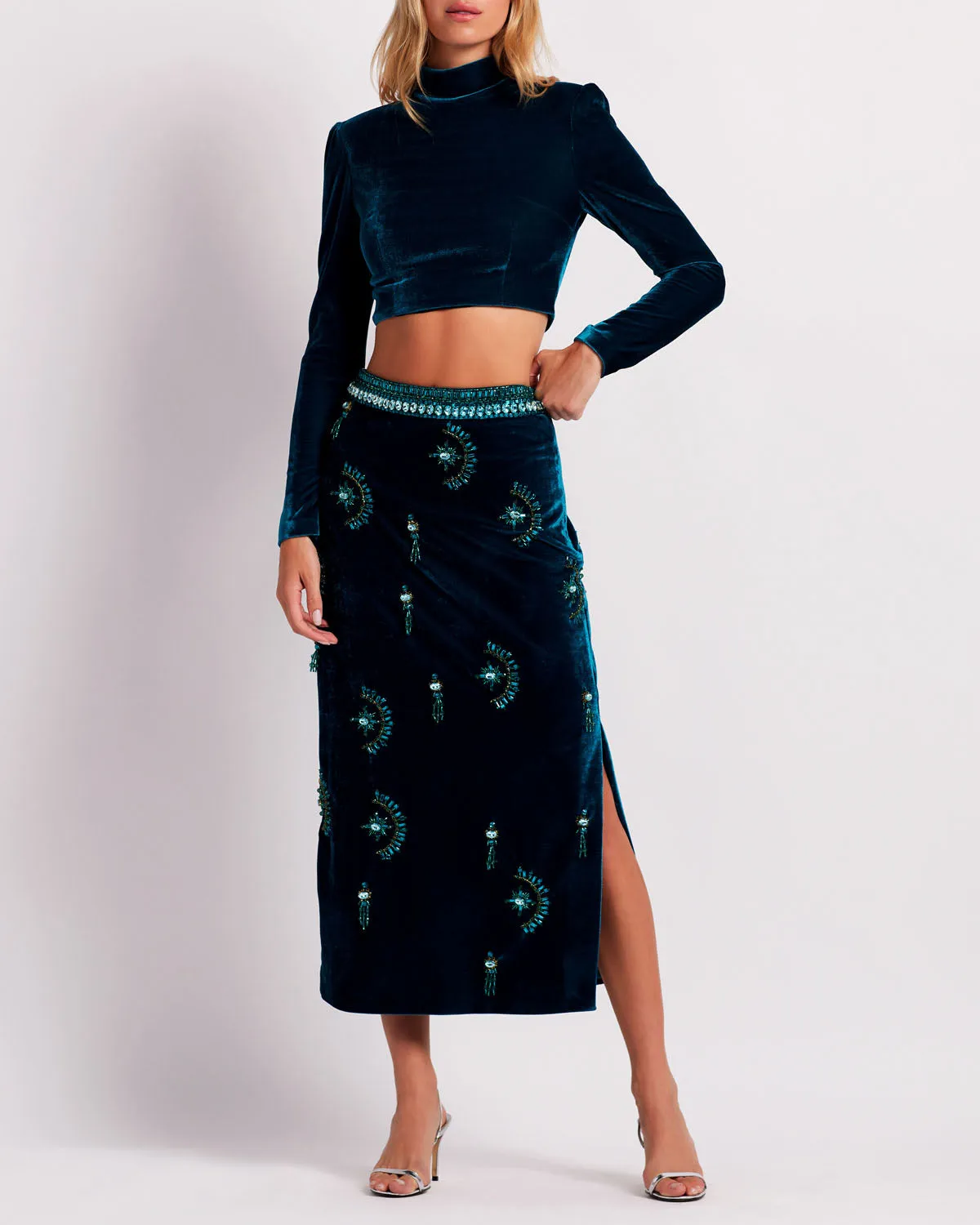 Luxe Velvet Cropped Top