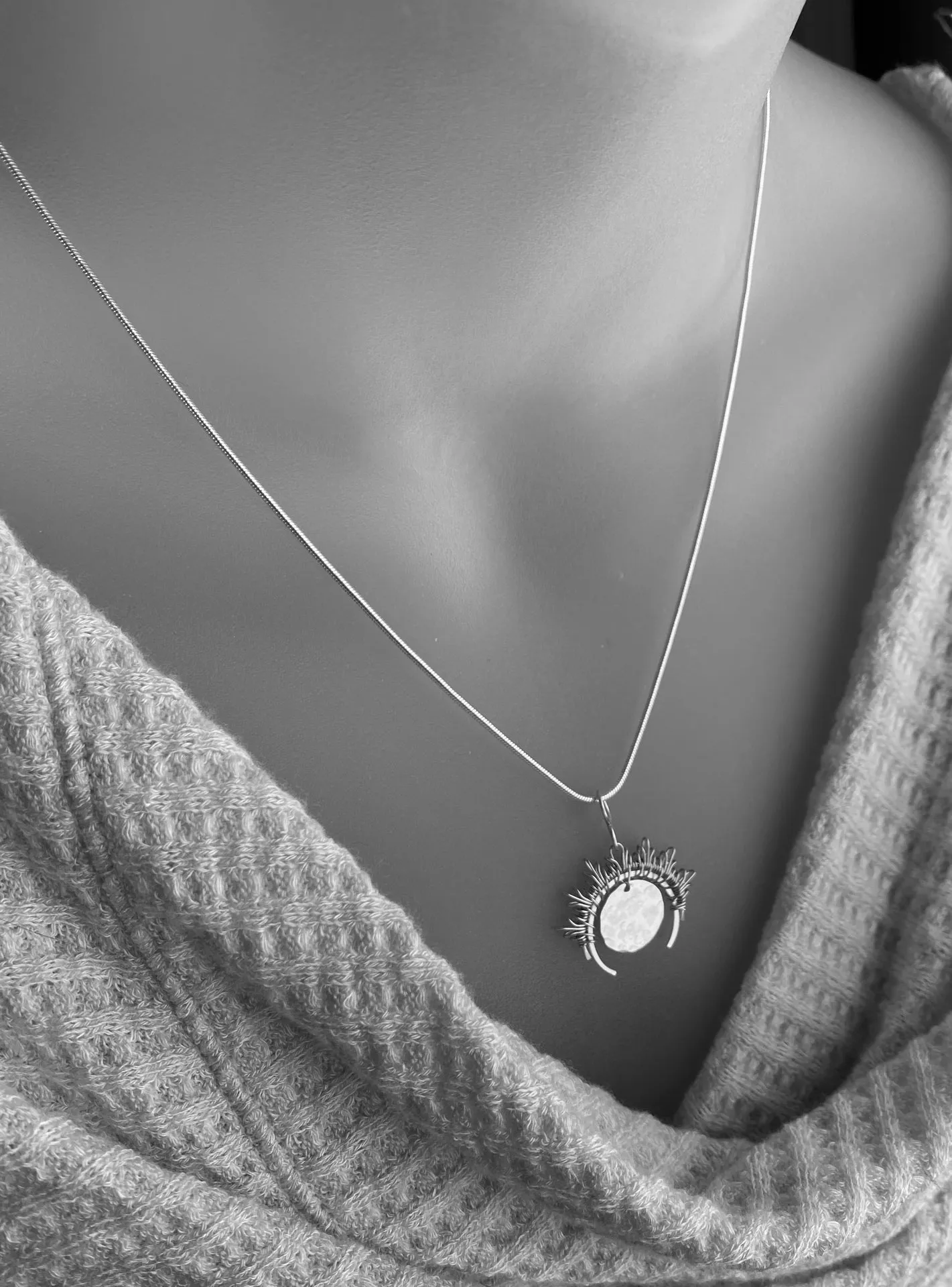 Moonrise Necklace.  The Celestial Collection.