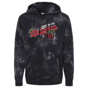 Primary Logo Tie-Dye Black Hoodie