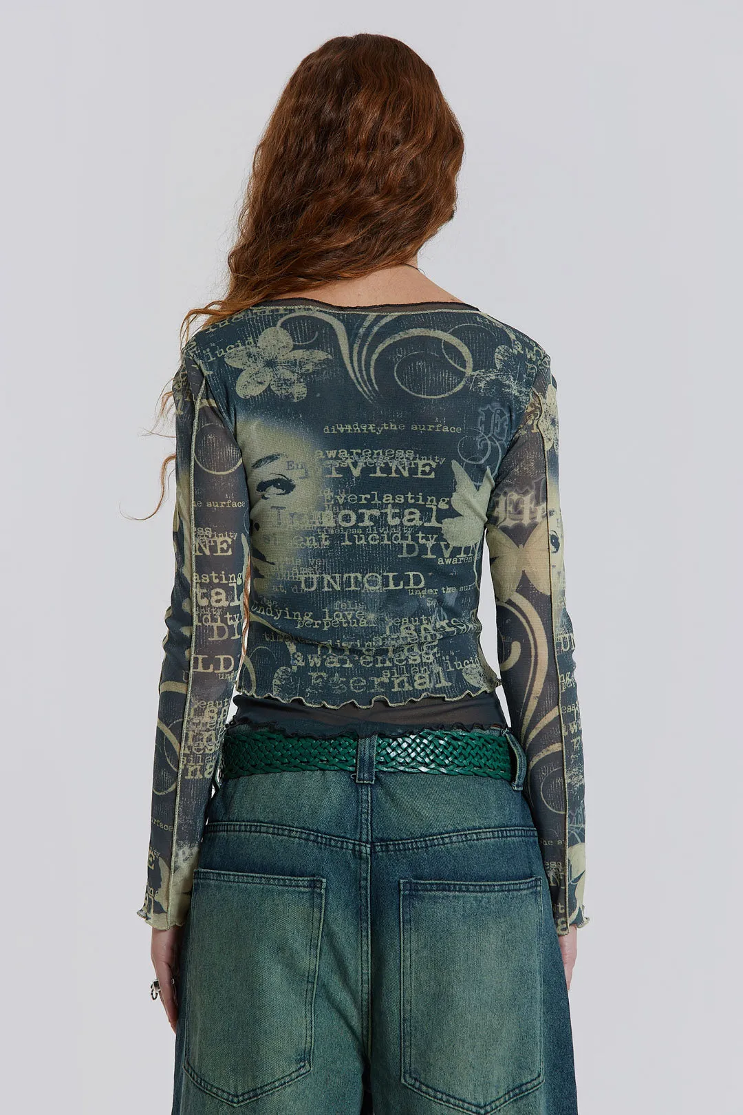 Primavera Mesh Long Sleeve Top