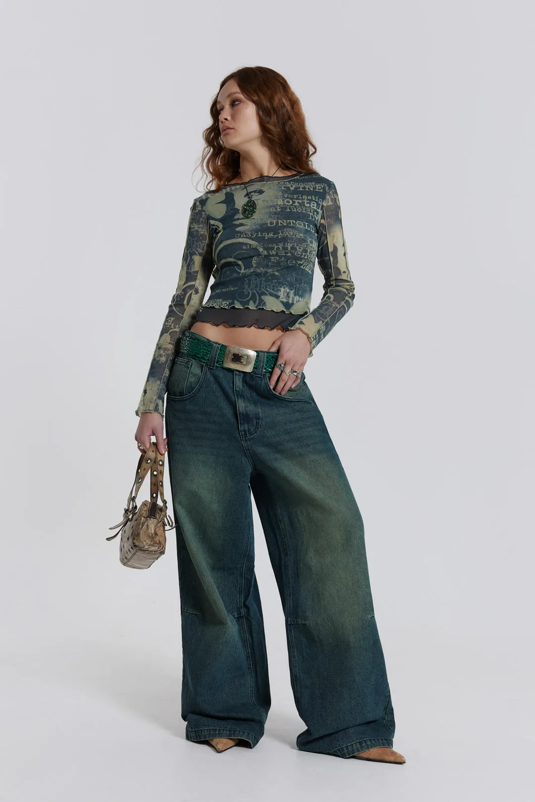 Primavera Mesh Long Sleeve Top