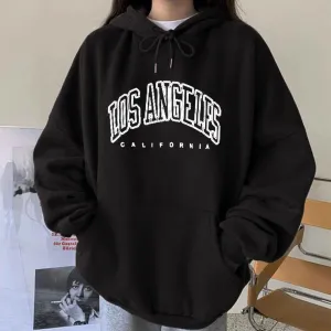 Purpdrank - Print Hoodies Women Drop-shoulder Pullovers Femme Hooded Sweatshirt Oversized Loose Sudaderas Con Capucha