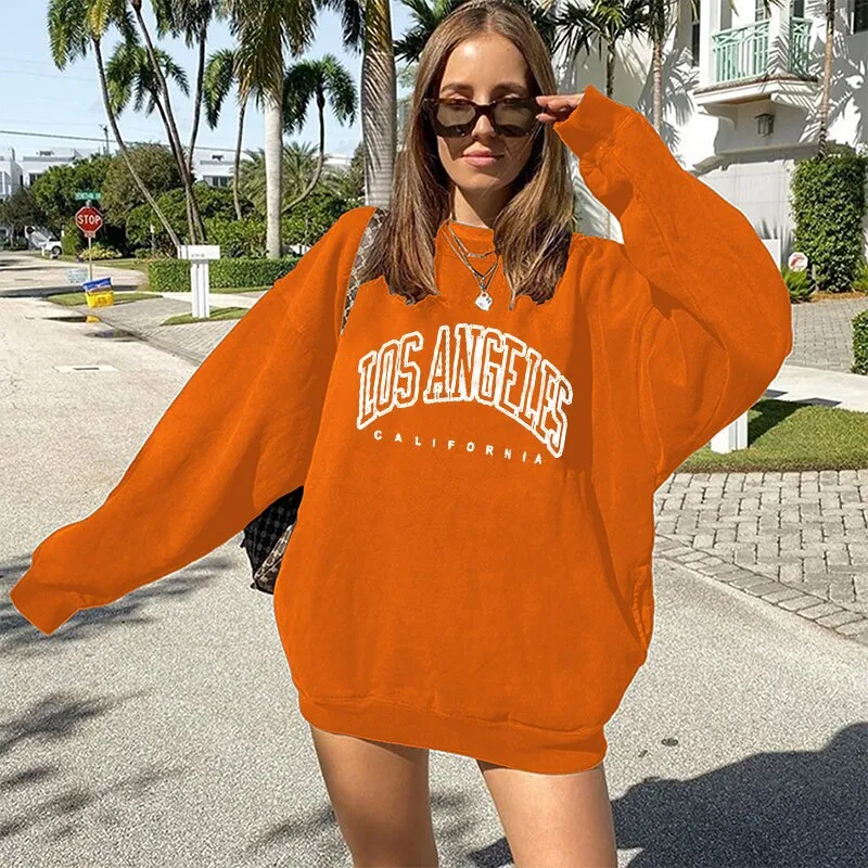 Purpdrank - Print Hoodies Women Drop-shoulder Pullovers Femme Hooded Sweatshirt Oversized Loose Sudaderas Con Capucha