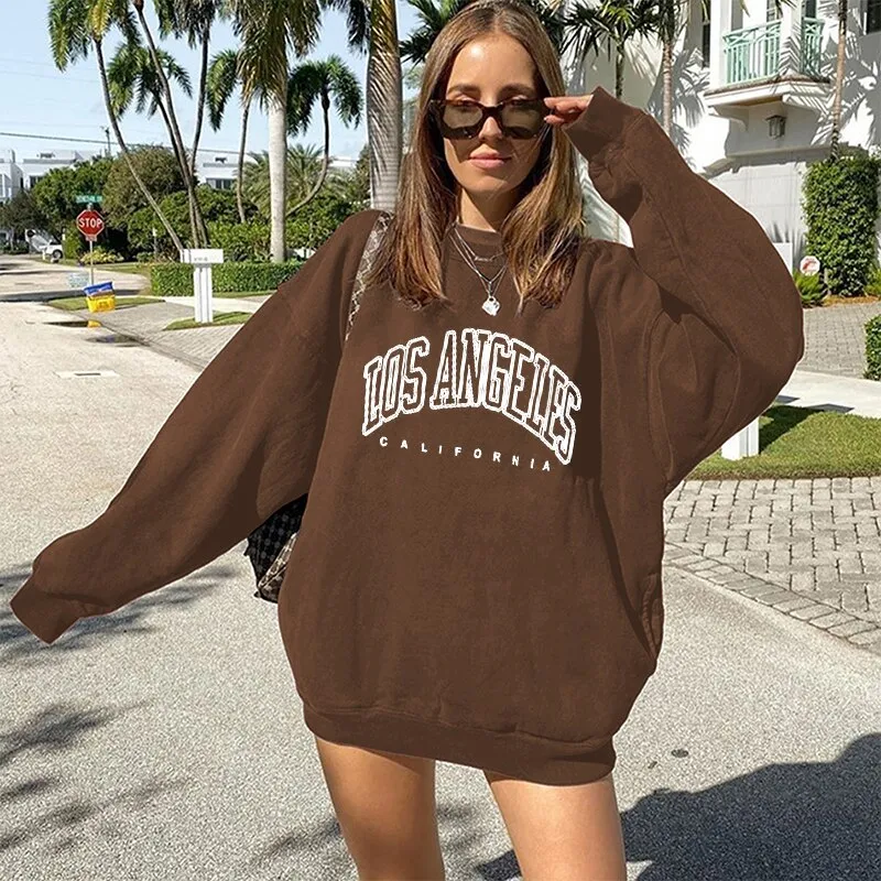 Purpdrank - Print Hoodies Women Drop-shoulder Pullovers Femme Hooded Sweatshirt Oversized Loose Sudaderas Con Capucha