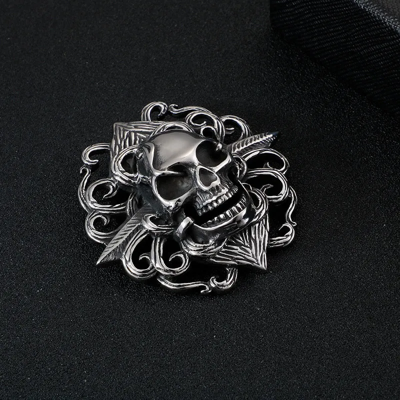Rebel Skull Stainless Steel Pendant for Men