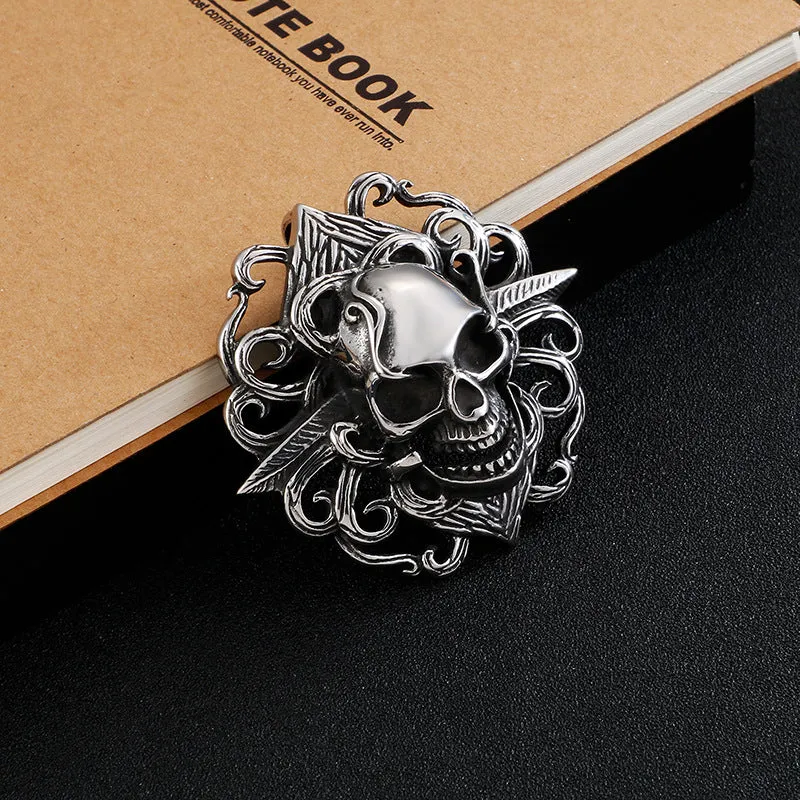 Rebel Skull Stainless Steel Pendant for Men
