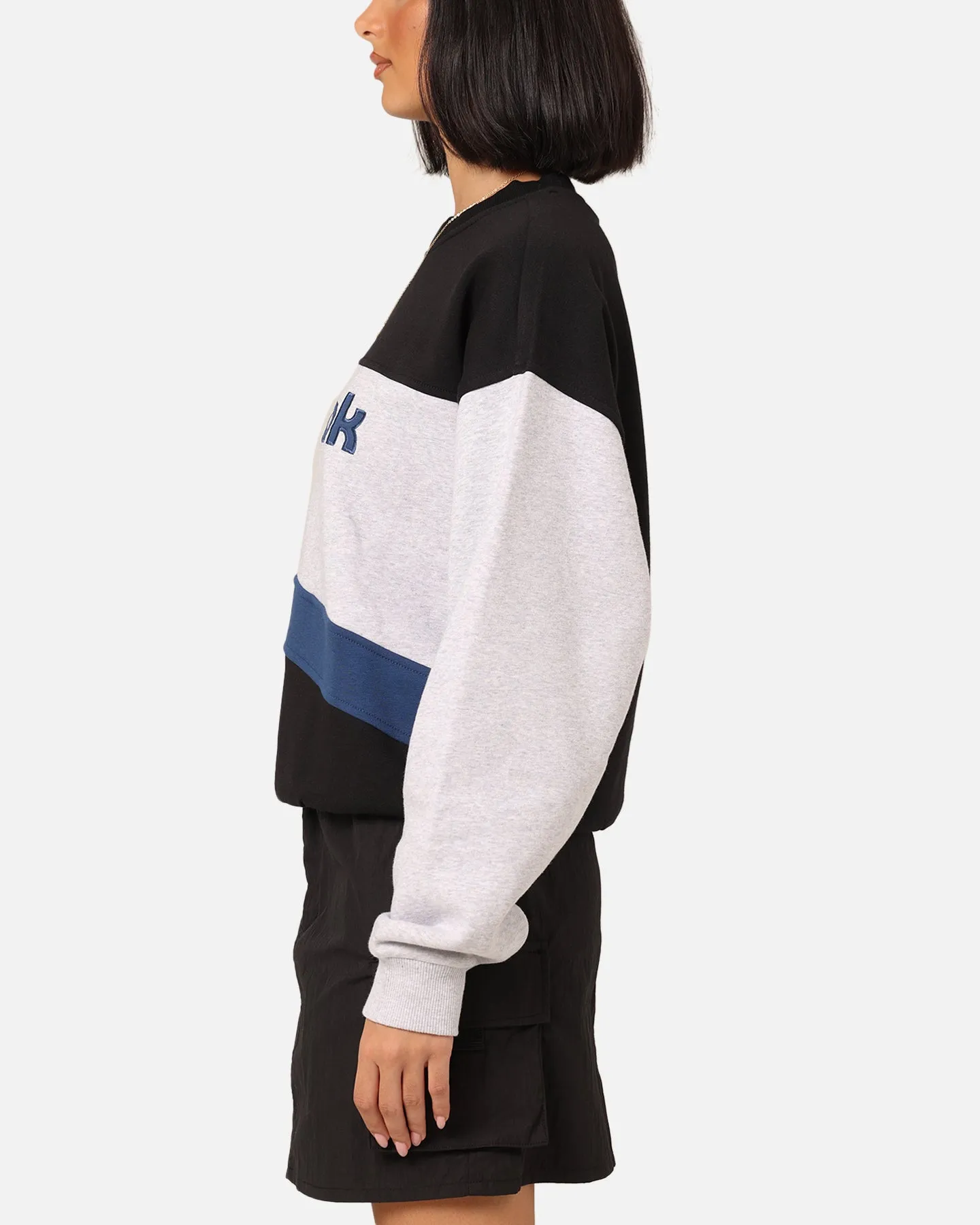Reebok Women's Court Side Basketball Vintage Crewneck Uniform Blue