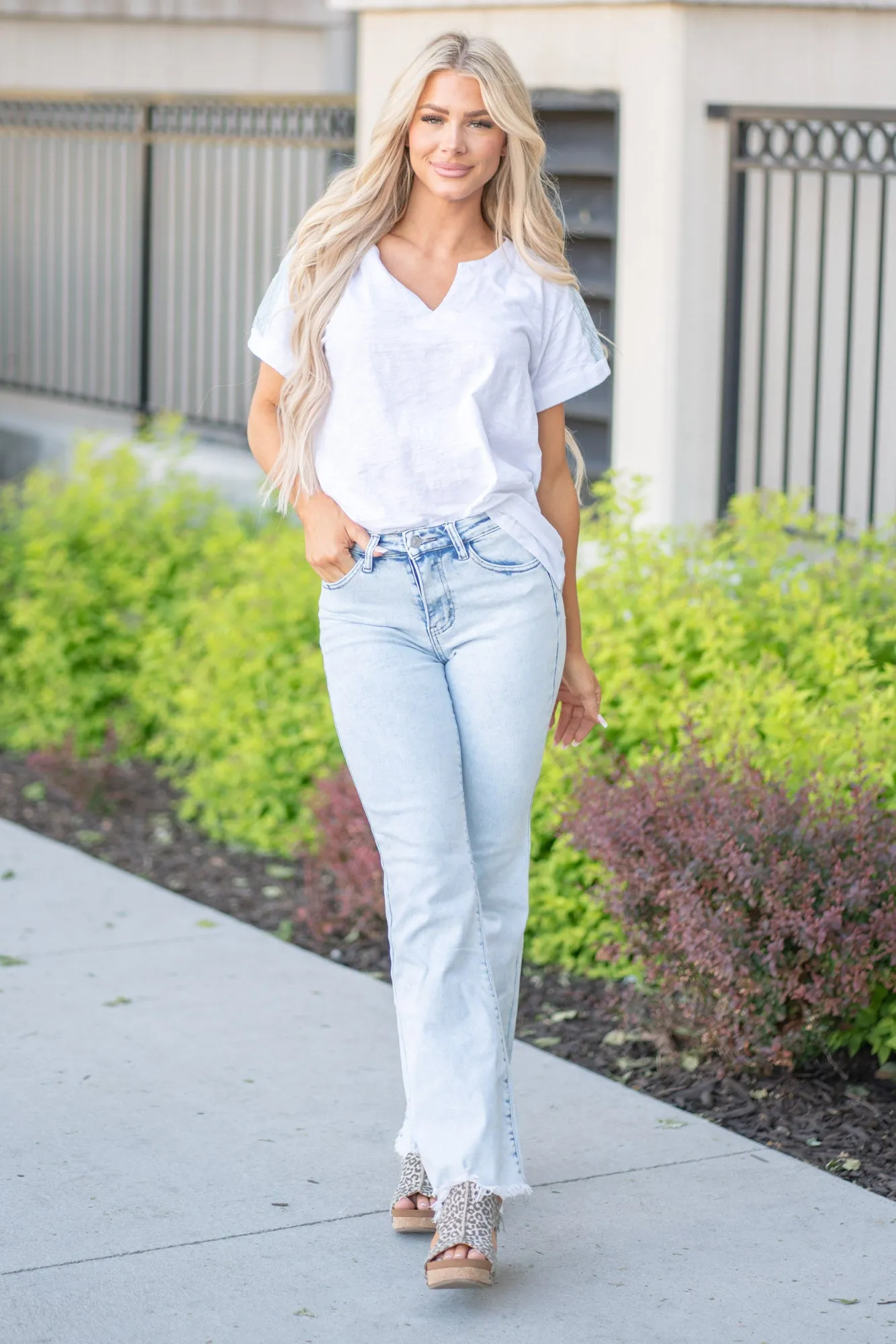 Rock Away High Rise Wide Leg Flare Regular & Plus Sizes