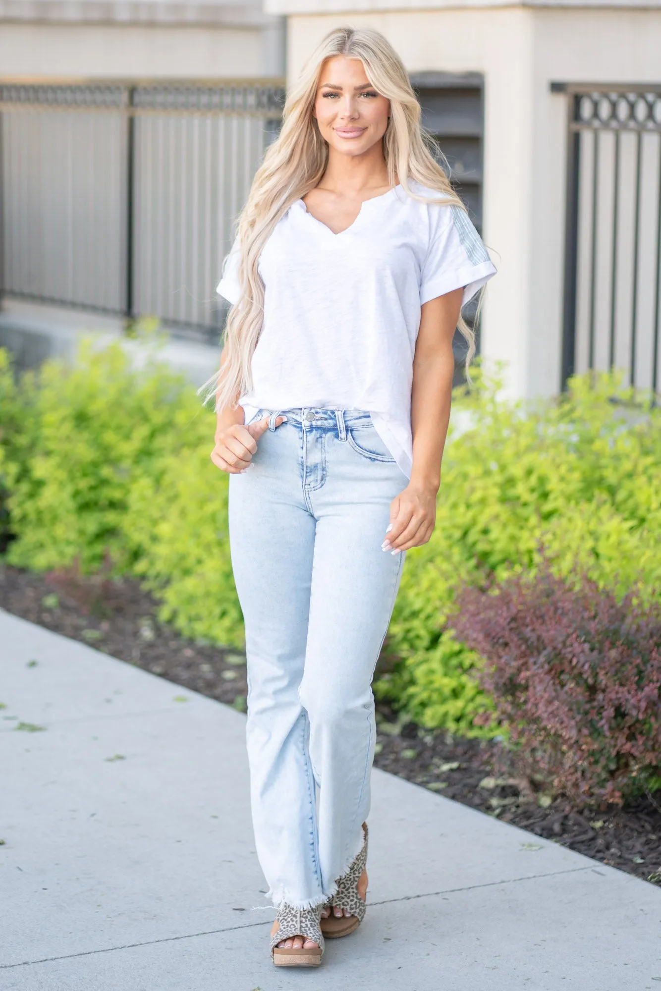 Rock Away High Rise Wide Leg Flare Regular & Plus Sizes