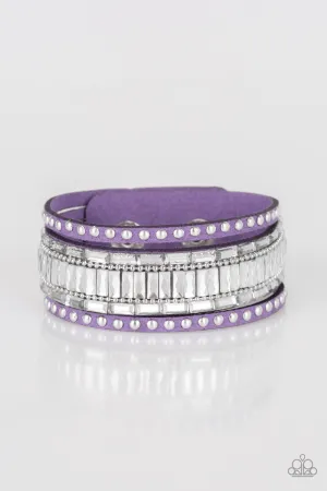 Rock Star Rocker - Purple Bracelet - Paparazzi Accessories