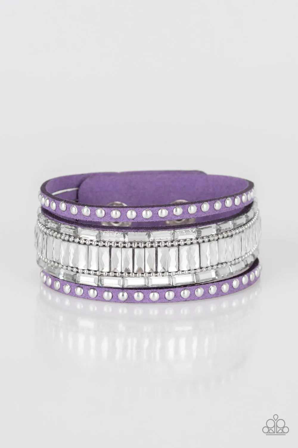 Rock Star Rocker - Purple Bracelet - Paparazzi Accessories